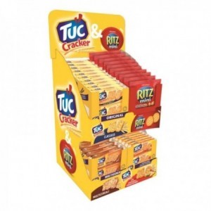 Tuc Cracker + Ritz Expo Assorted Counter - 78-teiliges Display - Saiwa