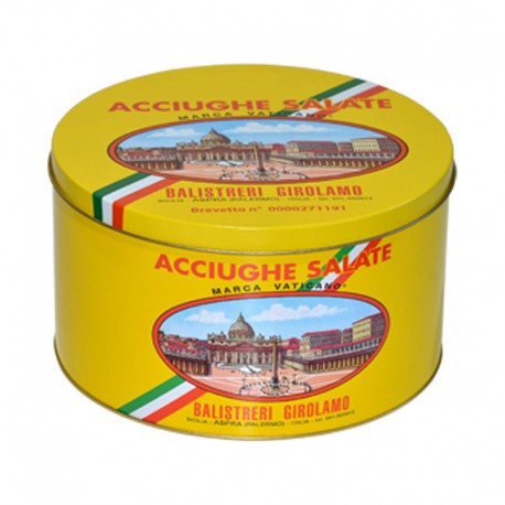 Filetes de Anchoa Salados Marca Vaticano Mar Mediterráneo - Paquete 5 Kg