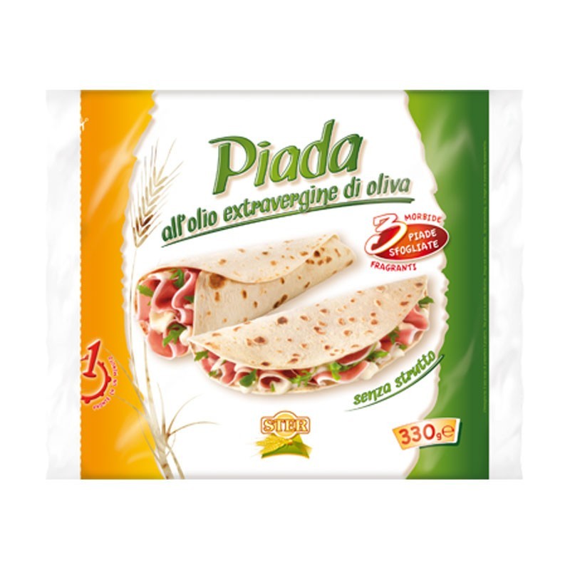 Piadine Real Piada Wrap & Roll Ster 10 Buste da 3 Piade 330gr Piadine