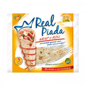 Piadina Real Piada Wrap & Roll Ster - Sachet de 3 Piade 330gr