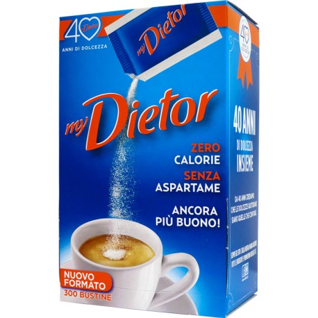 Dietor Sweetener - Dispenser of 300 Sachets
