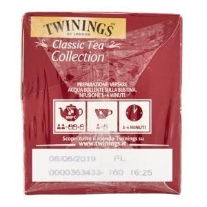 Twinings Classics - 20 filtros sellados individualmente