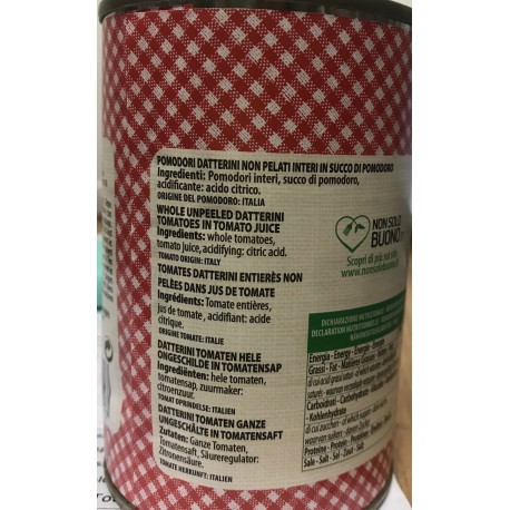 Le Conserve Della Nonna - Datterini Pugliesi - Dose mit 400gr - Saucen und Gewürze