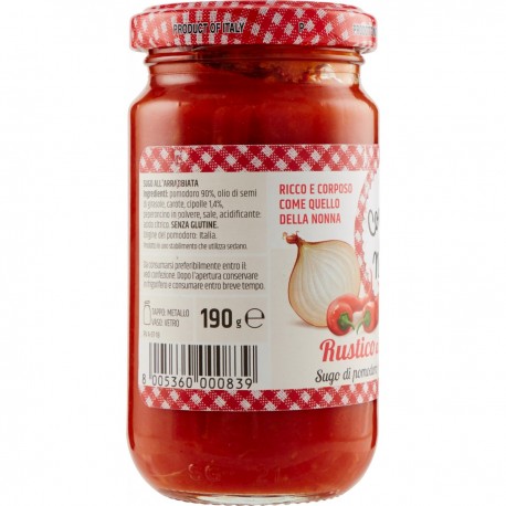 Le Conserve Della Nonna - Rustico al Peperoncino - jarro de 190gr - Molhos e Especiarias