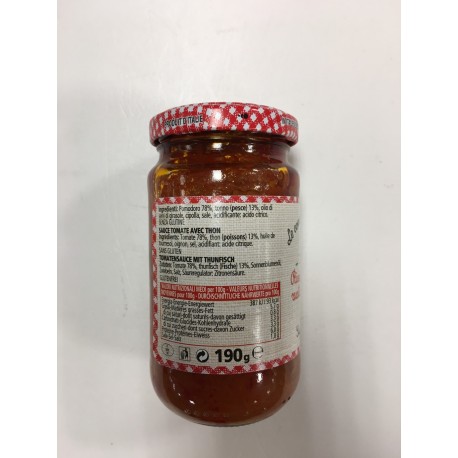 Le Conserve Della Nonna - Sugo al Tonno - Barattolo da 190gr - Salse e Spezie