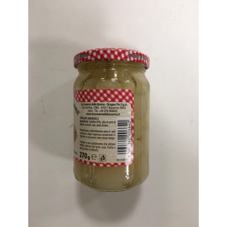 Le Conserve Della Nonna - Oignons aigre-doux Borettane - Pot 270gr - Sauces et épices
