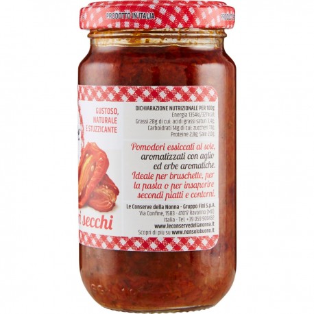Le Conserve Della Nonna - Tomate Seco Picado - Jarra 190gr - Molhos e Temperos