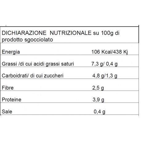 Poivrons Farcis à l'Huile de Tournesol - Pot de 3100 ml 1800gr égoutté - A l'huile et au vinaigre