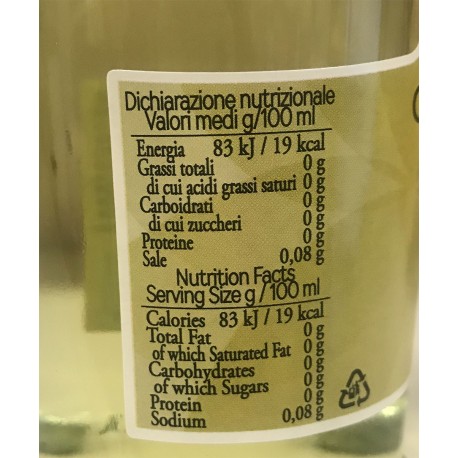 100% italienischer Il Chiantigiano Weißweinessig - 500ml Flasche - Öl, Essig und Salz