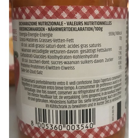 Le Conserve Della Nonna - Crema di Peperoni - Barattolo da 190gr - Salse e Spezie