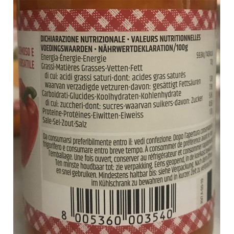 Le Conserve Della Nonna - Pfeffercreme - 190gr Glas - Saucen und Gewürze