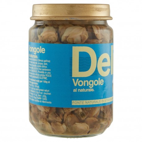 Clams in Natural Delicius - Jar of 130gr - Tuna, Anchovies and Sardines