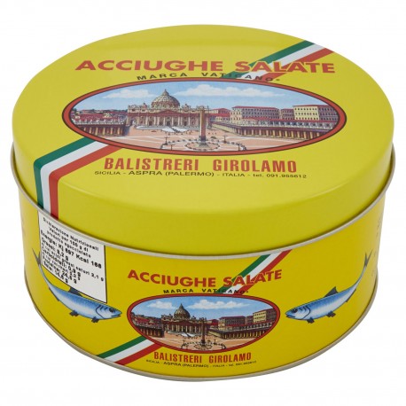 Filetti di Acciughe Salate Marca Vaticano Mar Mediterraneo - Conf da 1 Kg