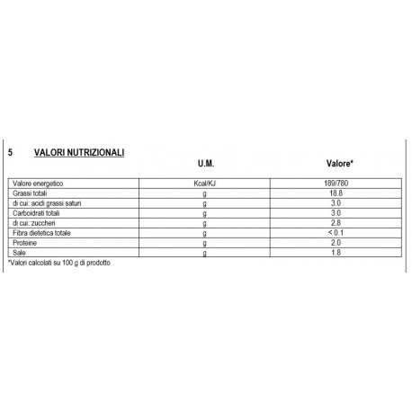 Olive Nere condite alla Marchigiana - Vaso da 2.55Kg - Ortoconserviera Camaranese