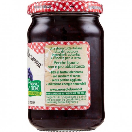 Le Conserve Della Nonna - Confiture Extra Mûres - Pot 340gr - Sauces et Épices