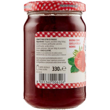 Le Conserve Della Nonna - Confiture Extra Fraise - Pot 330gr - Sauces et Epices