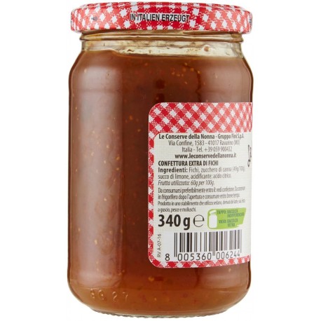 Le Conserve Della Nonna - Mermelada de Higo Extra - Tarro 340gr - Salsas y Especias