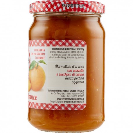Le Conserve Della Nonna - Mermelada de naranja - Tarro 350gr - Salsas y especias