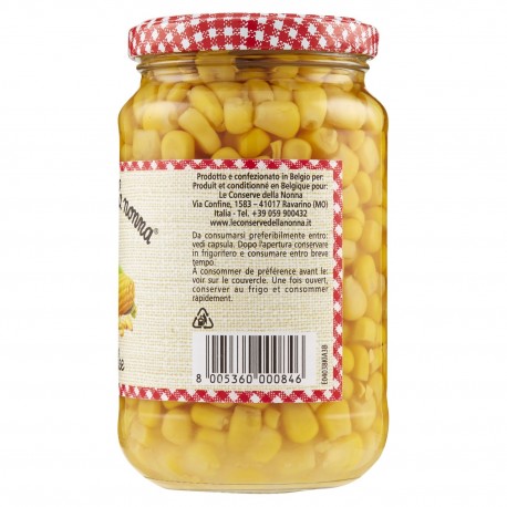 Le Conserve Della Nonna - Maíz Dulce - Tarro 340gr - Salsas y Especias