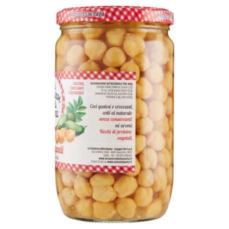 Le Conserve Della Nonna - Grão De Bico Gigante Cozido - Jarra 360gr - Molhos e Temperos