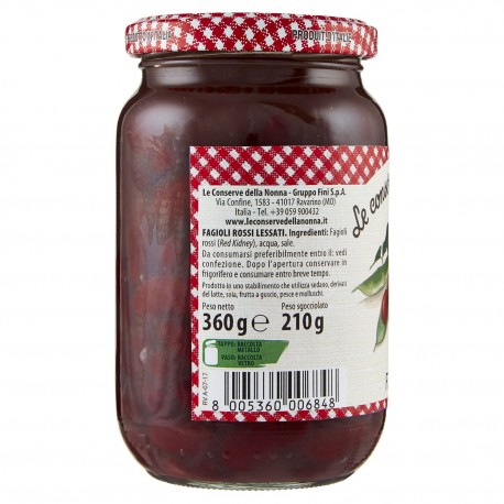 Le Conserve Della Nonna - Haricots Rouges - Pot 360gr - Sauces et Epices