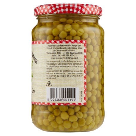 Le Conserve Della Nonna - Ervilhas Naturais Extra Finas - Jarra 340gr - Molhos e Temperos