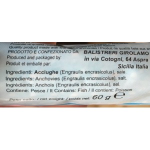 Pâtes siciliennes aux anchois "I Piscatura" - tube 60gr