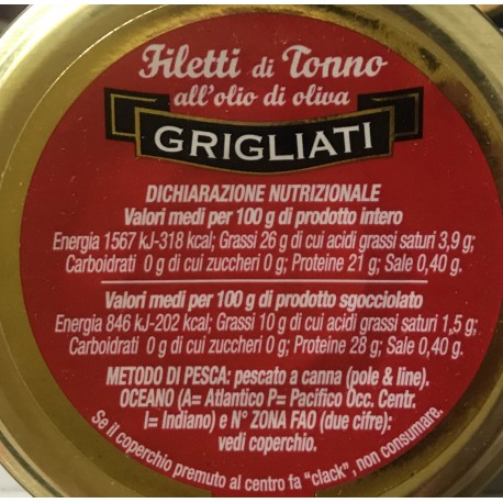 As Do Mar Gegrillte Thunfischfilets in Olivenöl - Glas mit 150gr - Fischkonserven