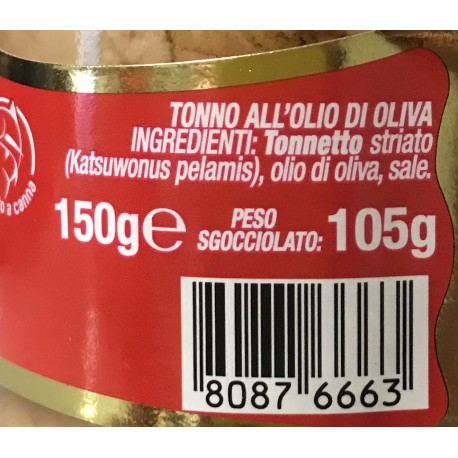 Filetti di Tonno Grigliato As Do Mar all'Olio di Oliva - Barattolo da 150gr - Pesce in Scatola