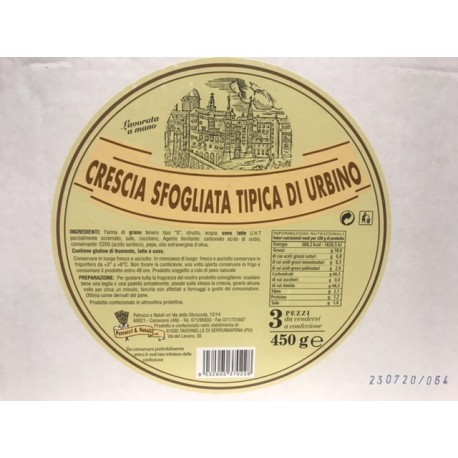 Crescia Sfogliata Typisch für Urbino - 450gr