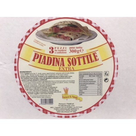 Piadina fine - 300gr