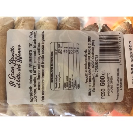 Biscoito Caseiro com Leite do Avô - 6 Pacotes de 500gr - Biscoitos e Tostas