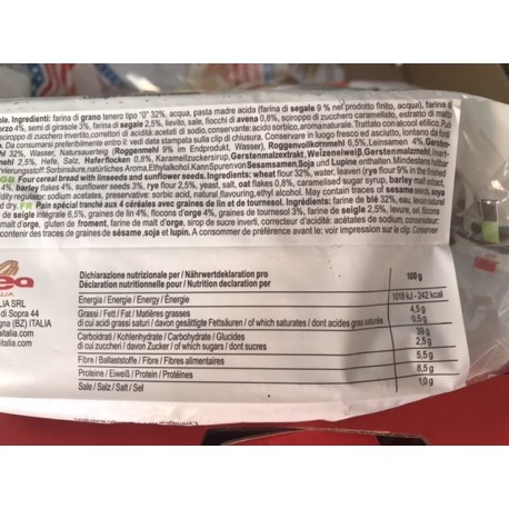 DailyBread 4 Getreidebrot - 8 Scheiben 500gr - Abgepacktes Brot