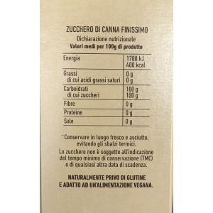 Cane Sugar Zefiro Eridania - Pack of 750gr