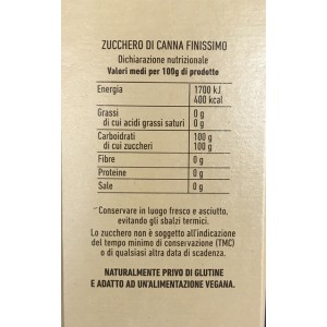 Cane Sugar Zefiro Eridania - Pack of 750gr