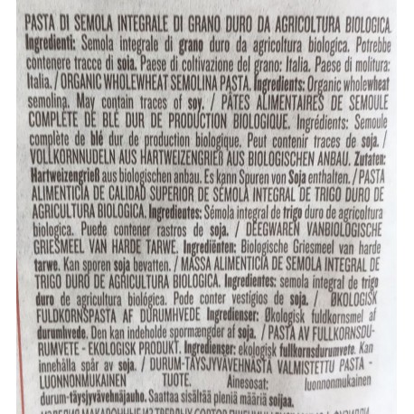 Nudeln RUMMO Fusilli Bio Integrali n 48 - 16 Pakete von 500gr - Nudeln Rummo