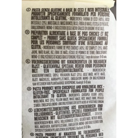 RUMMO Fusilli Ceci di Toscana Sans Gluten n 48 - 16 paquets de 300gr - Pâtes Rummo