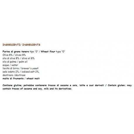 Pizza Crocante da Toscana com Azeitonas - 18 Pacotes de 150 gr - GranArt - L'Albero del Pane