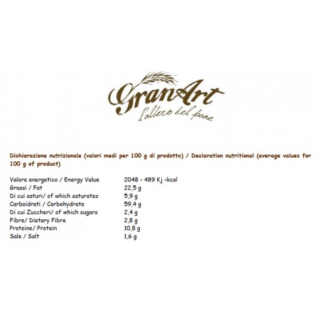 Toskanischer Crostino mit Rosmarin - 9 Packungen GranArt - L'Albero del Pane