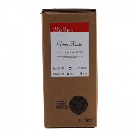 Sac de Vin Rouge San Crispino en Boîte - 3 Litres