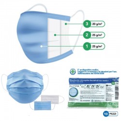 10 masques chirurgicaux de protection pour Covid19