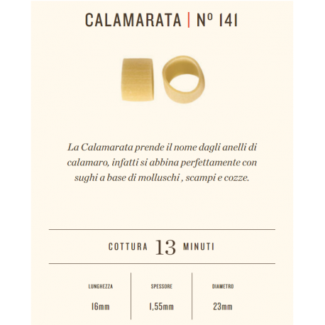 Nudeln RUMMO Calamarata n 141 - 12 Pakete von 500gr - Nudeln Rummo