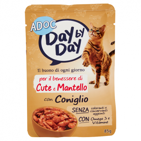 ADoC Day by Day Katze Kaninchen Katze - Box mit 24 Beuteln à 85gr - Tiernahrung