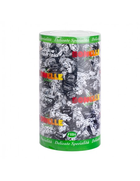 Caramelle Fida Gocce Liquirizia - Tubo da 1,5 kg - Caramelle e Chewing Gum