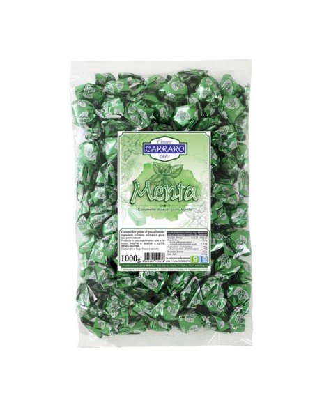 Carraro Delights gefüllte Minzbonbons - 1kg Beutel - Bonbons und Kaugummi