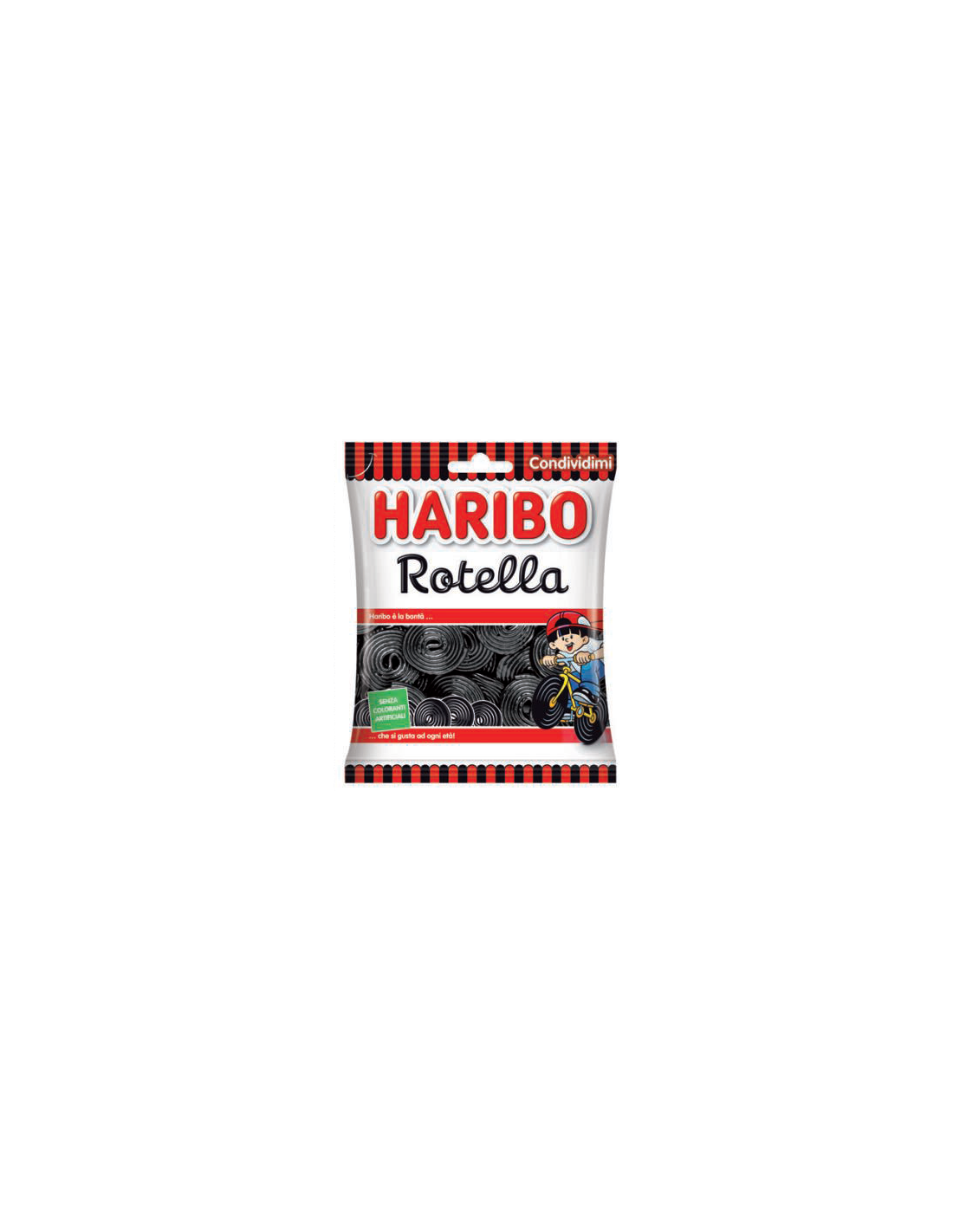 Haribo Rotella Réglisse - 30 Packs de 100gr - Bonbons et Chewing Gum