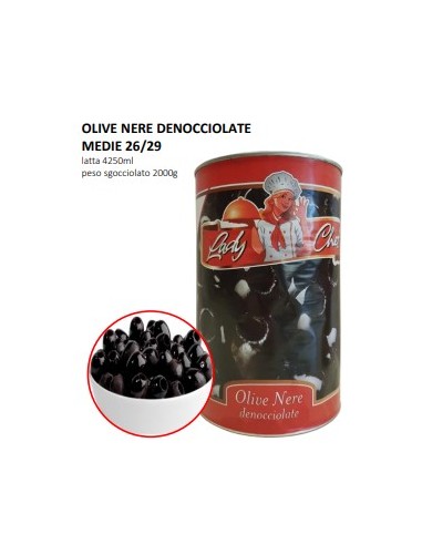 Olives Noires Dénoyautées Lady Chef...