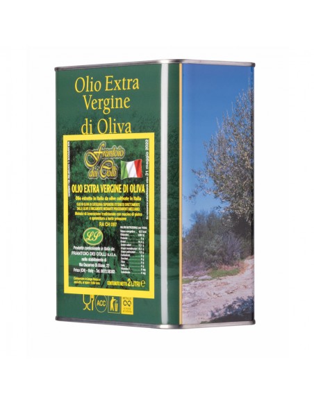 Aceite de Oliva Virgen Extra Frantoio del Colle Lata 2 Litros - Aceite Vinagre y Sal
