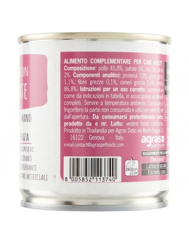 ADoC Cachorro Cachorro Frango com Batatas - 16 Latas de 285gr - Comida para Animais de Estimação