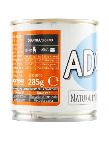 ADoC Dog Pollo con Arroz y Zanahorias - Lata de 285gr - Alimento para mascotas